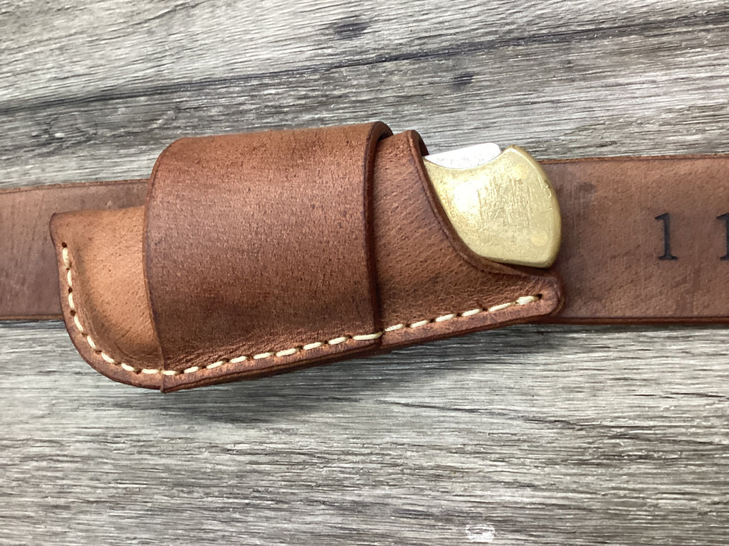 Buffalo Leather Folding Knife Sheath Buck 112 (Sheath Only)