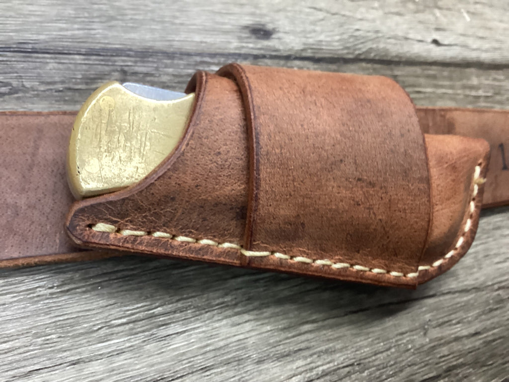 Buffalo Leather Folding Knife Sheath Buck 112 (Sheath Only)