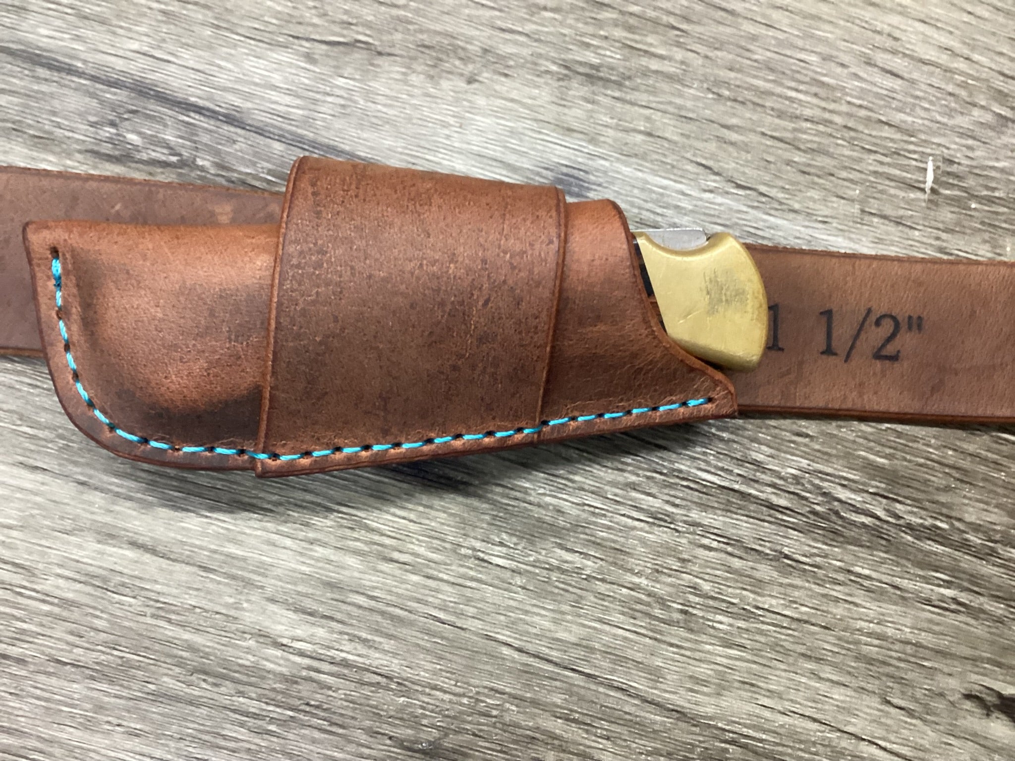 Buffalo Leather Folding Knife Sheath Buck 110 Size(Sheath Only)