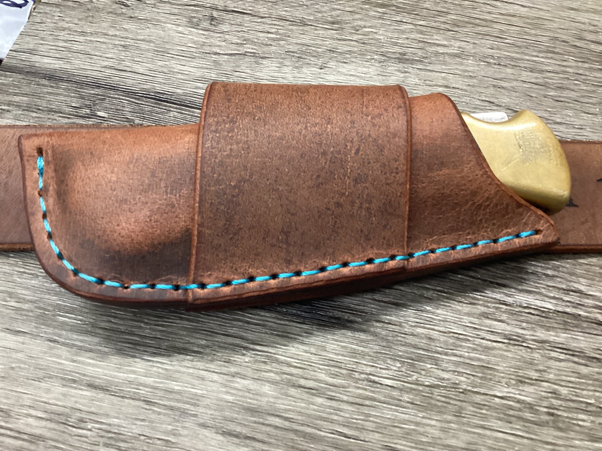 Buffalo Leather Folding Knife Sheath Buck 110 Size(Sheath Only)