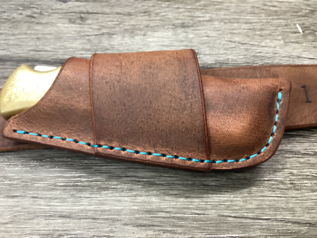 Buffalo Leather Folding Knife Sheath Buck 110 Size(Sheath Only)
