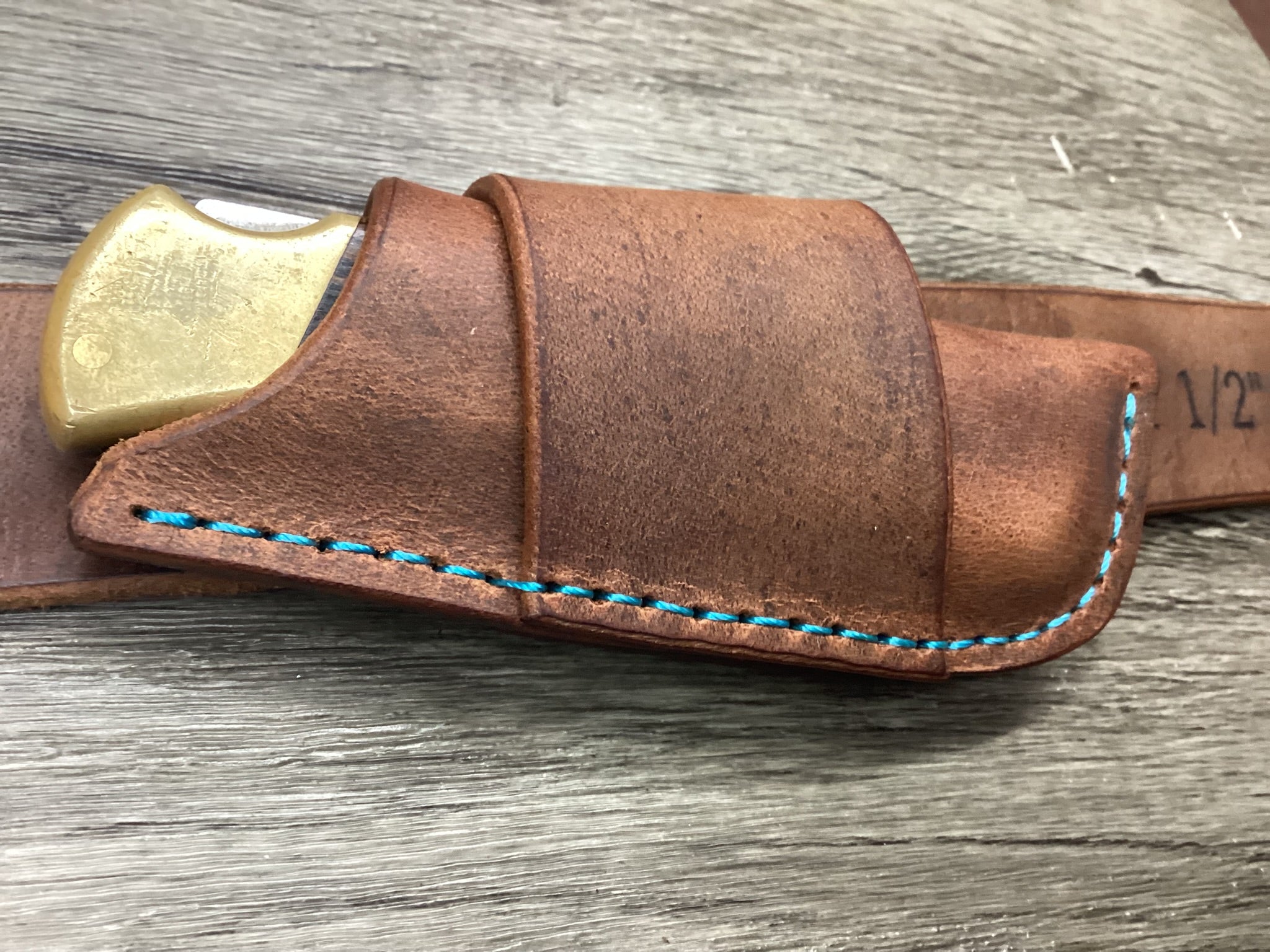 Buffalo Leather Folding Knife Sheath Buck 110 Size(Sheath Only)