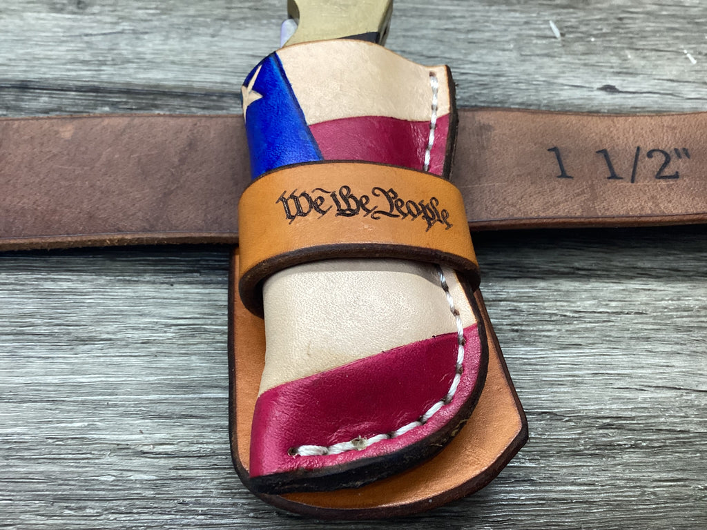 Leather Pocket Knife Sheath Buck 112 Buscadero (Sheath Only) Left