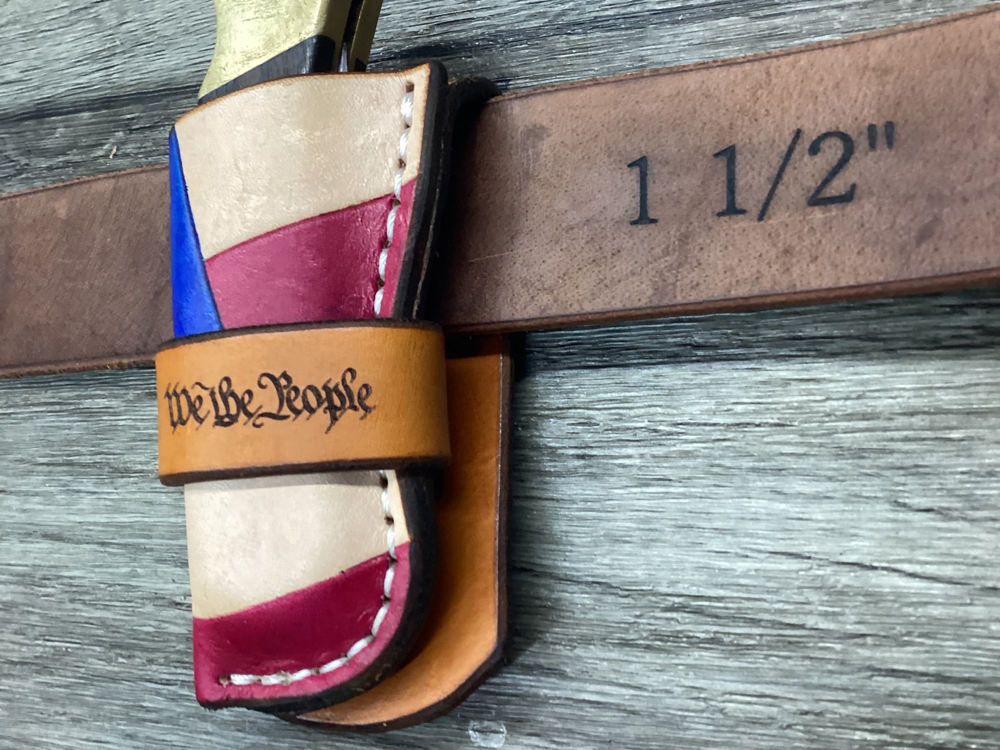 Leather Pocket Knife Sheath Buck 112 Buscadero (Sheath Only) Left