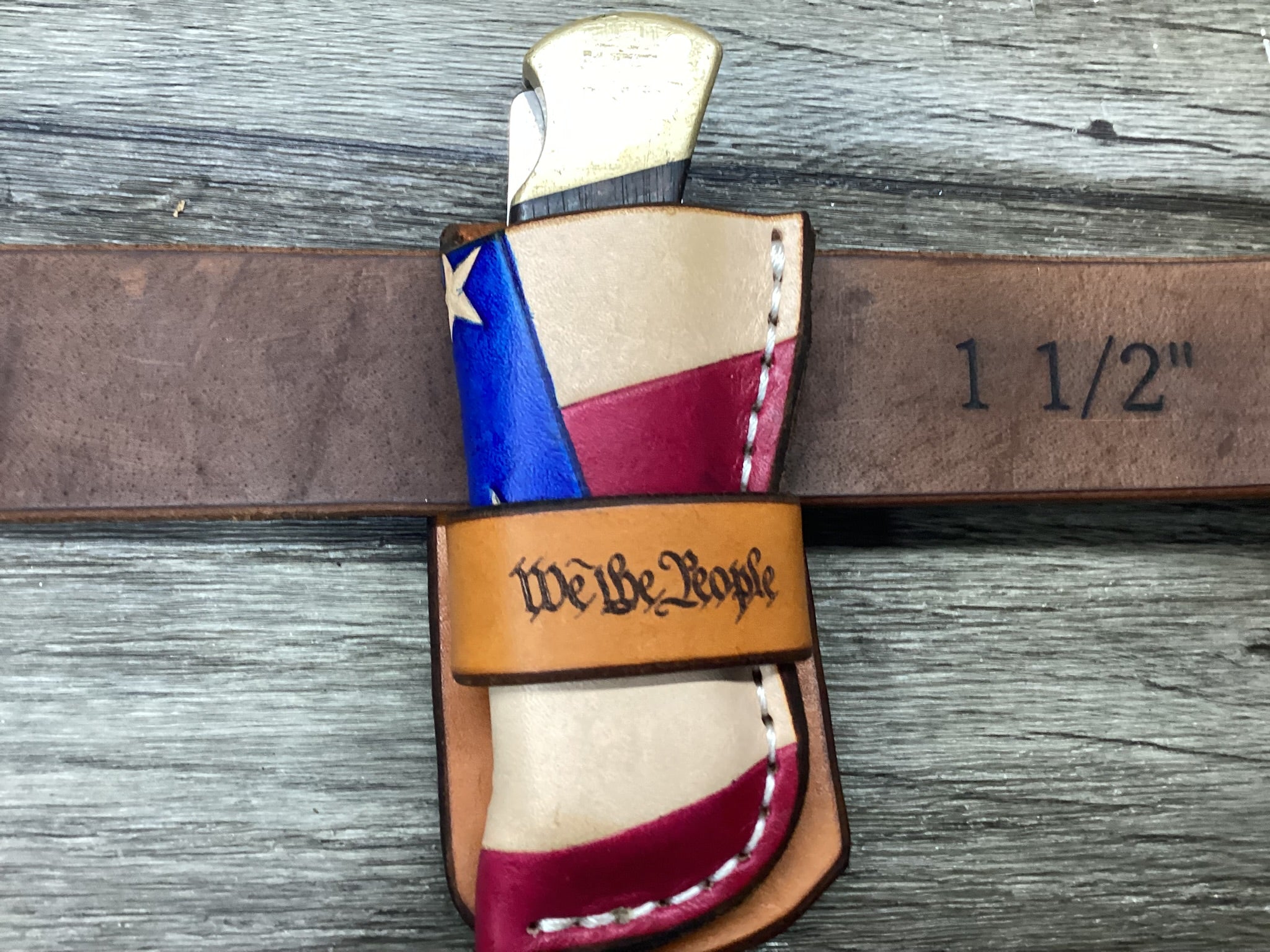 Leather Pocket Knife Sheath Buck 112 Buscadero (Sheath Only) Left