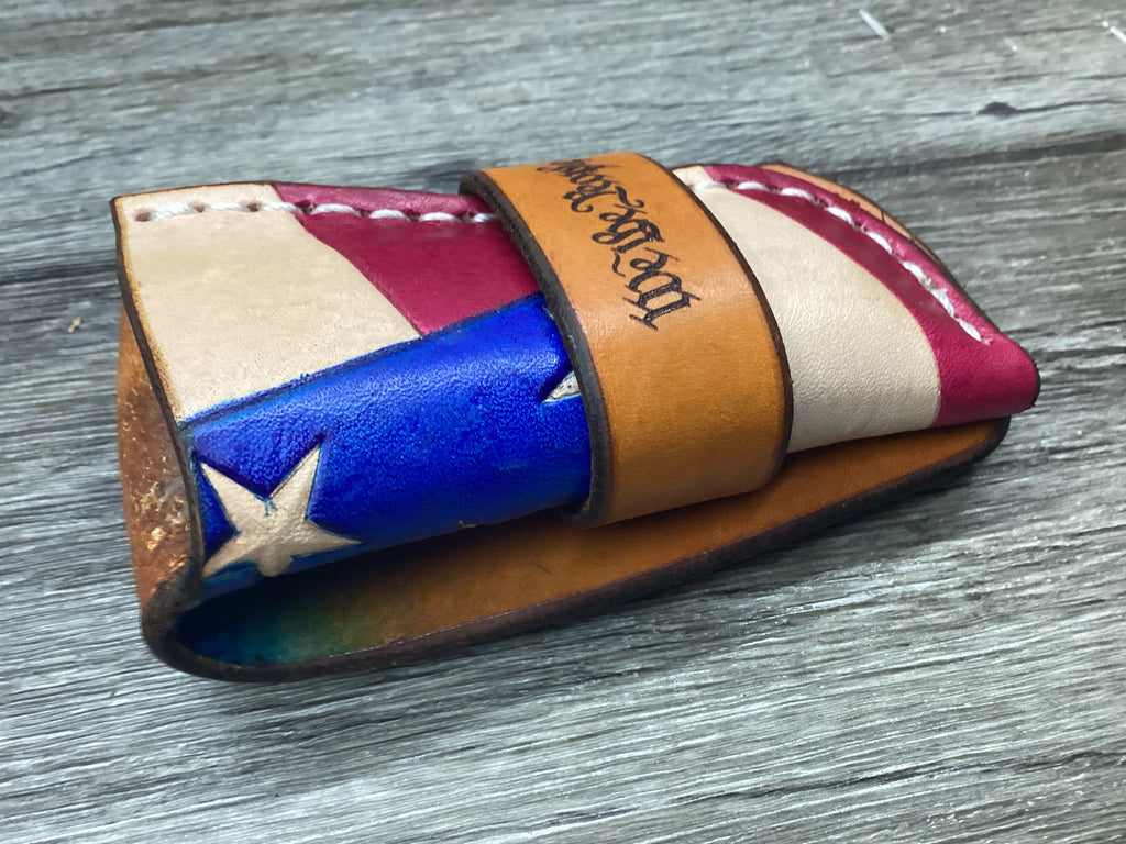 Leather Pocket Knife Sheath Buck 112 Buscadero (Sheath Only) Left