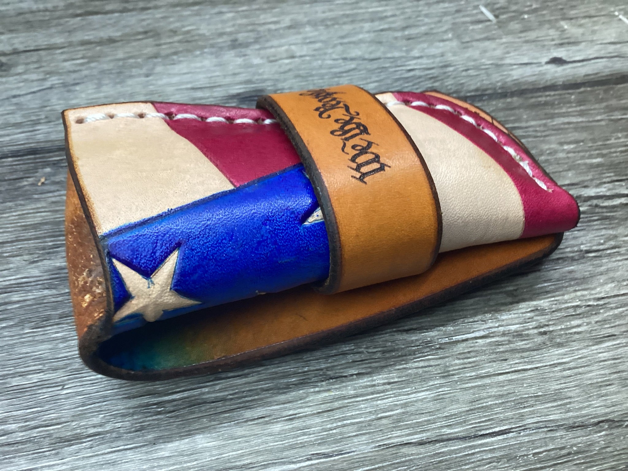 Leather Pocket Knife Sheath Buck 112 Buscadero (Sheath Only) Left