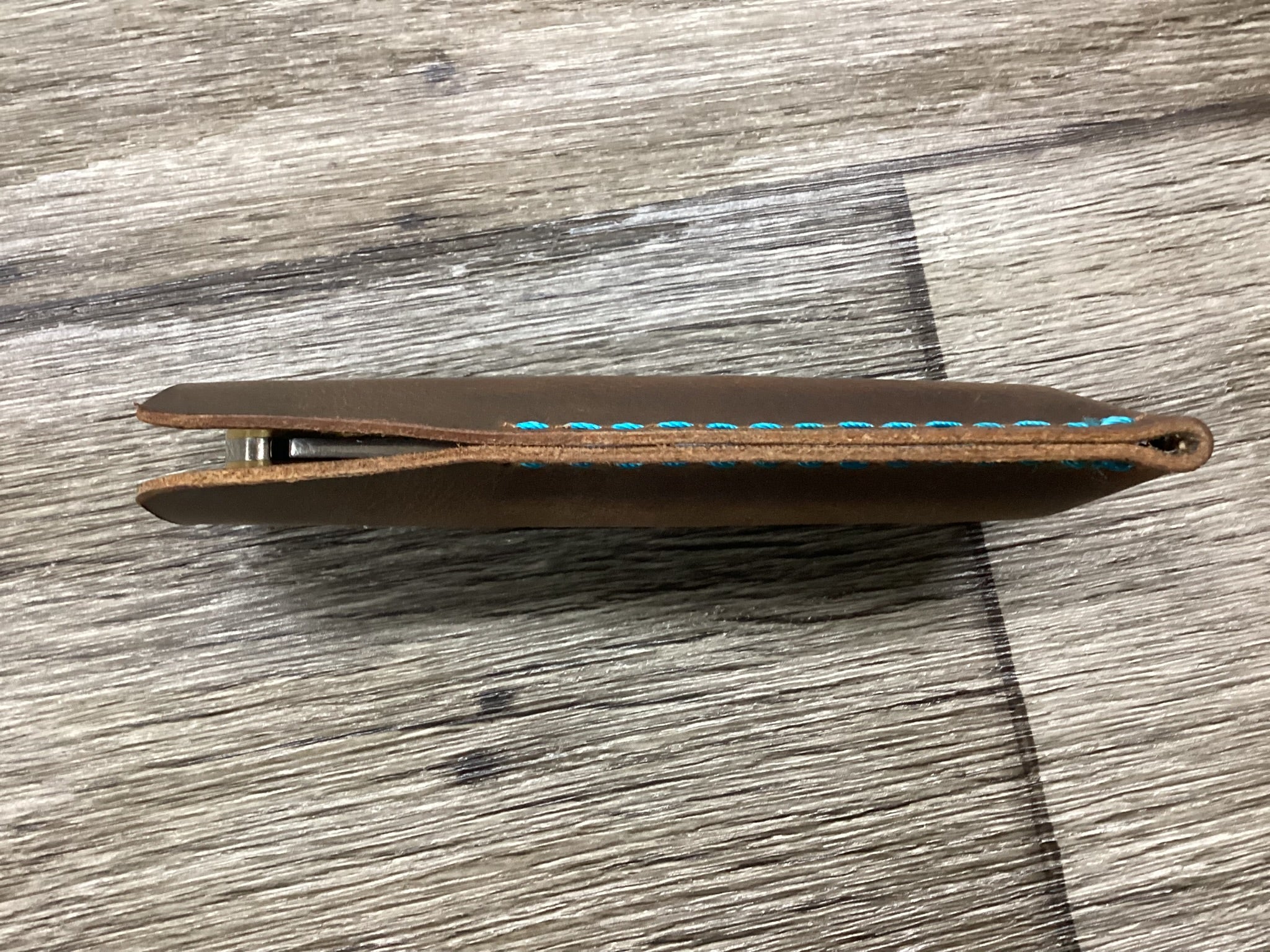 Buffalo Leather Pocket Knife Slip Buck 110 Size, (Sheath Only)