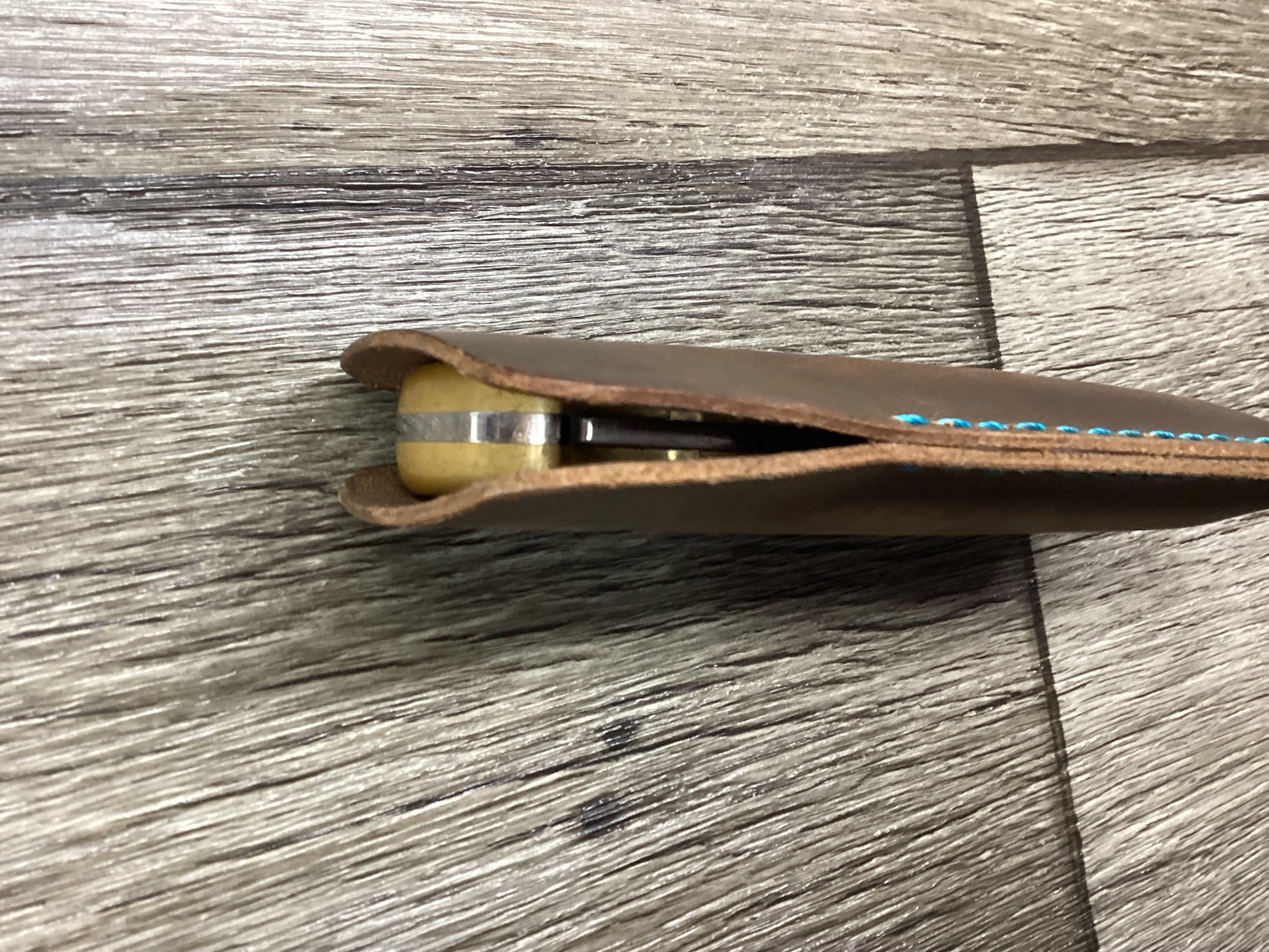 Buffalo Leather Pocket Knife Slip Buck 110 Size, (Sheath Only)