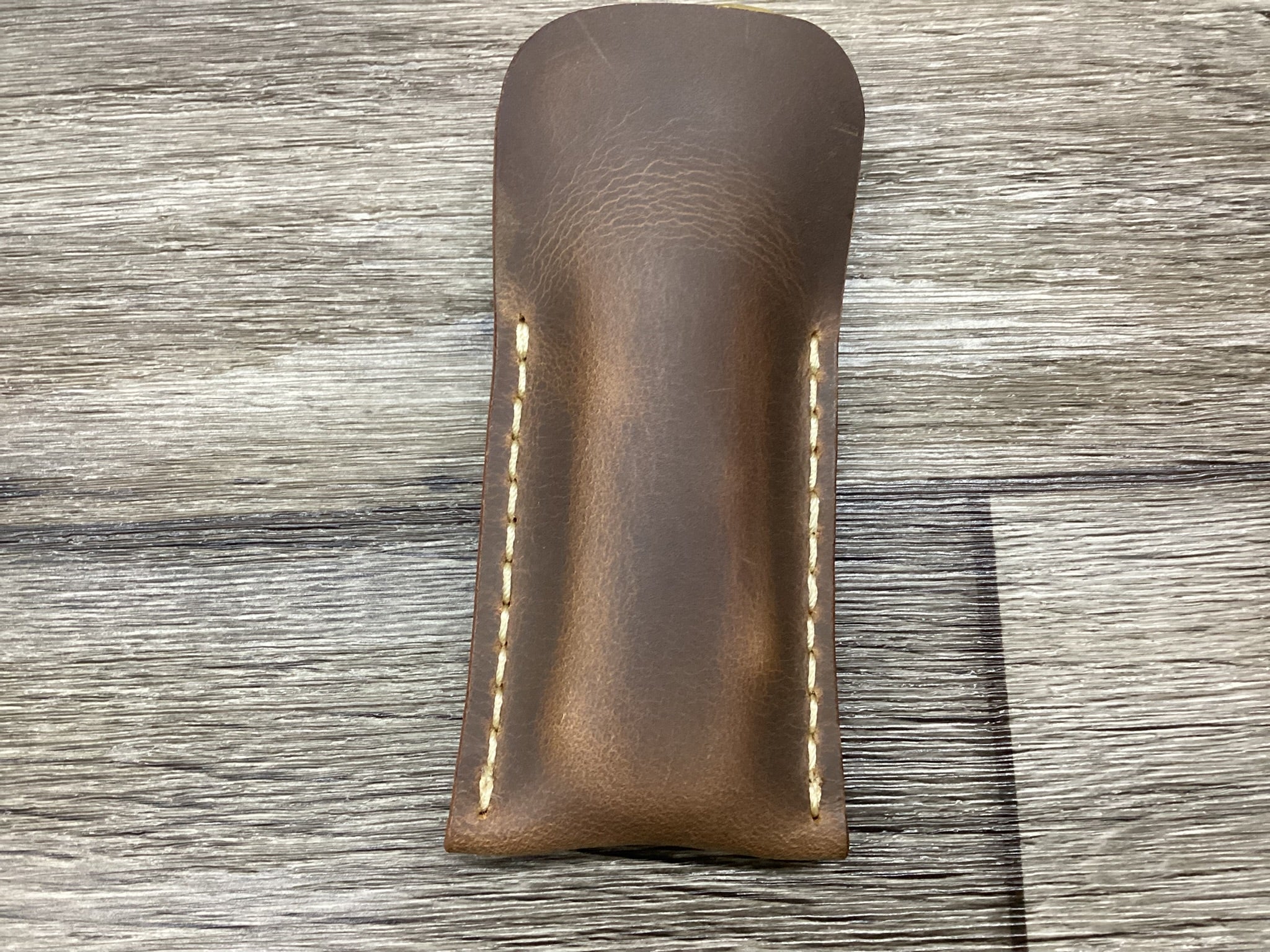 Buffalo Leather Pocket Knife Slip Buck 112 Size, (Sheath Only)