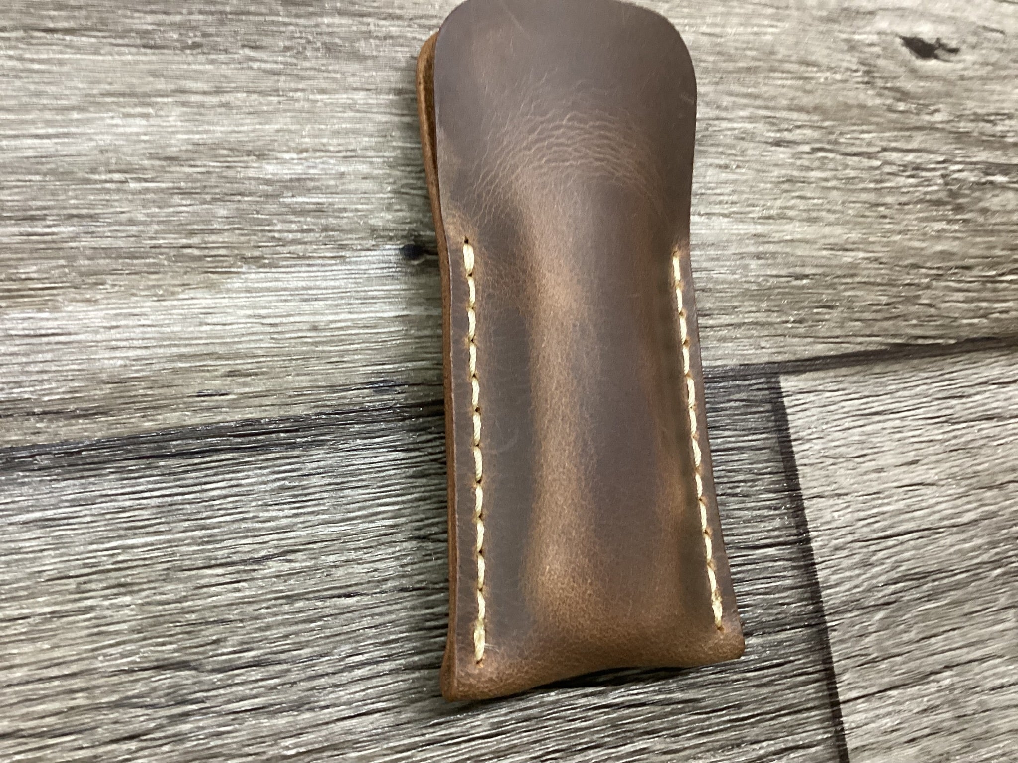 Buffalo Leather Pocket Knife Slip Buck 112 Size, (Sheath Only)