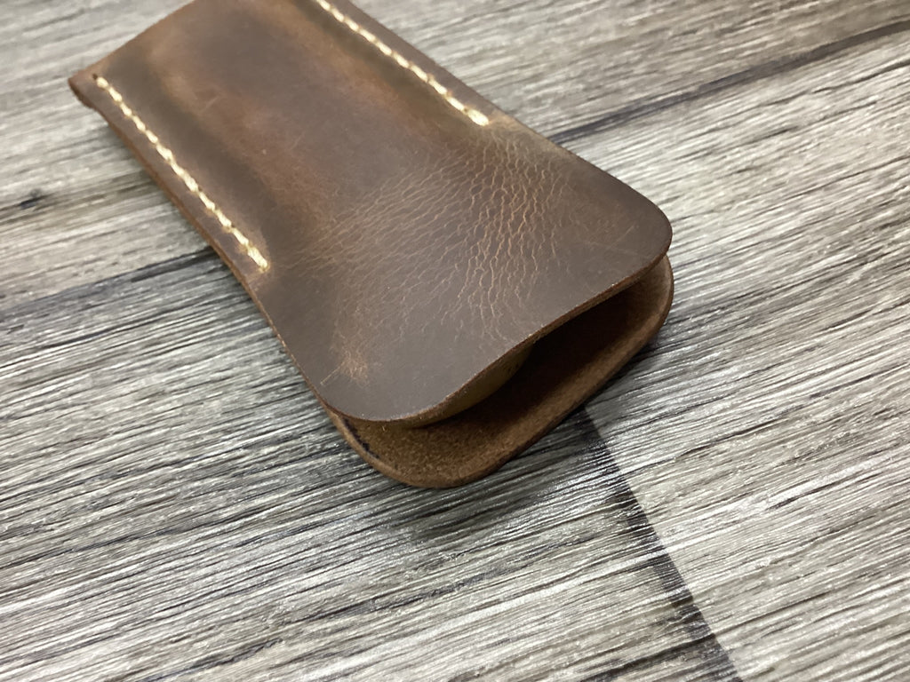 Buffalo Leather Pocket Knife Slip Buck 112 Size, (Sheath Only)