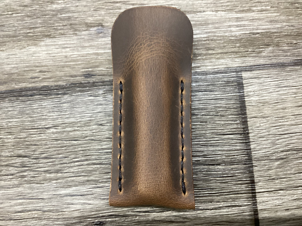 Buffalo Leather Pocket Knife Slip Sodbuster Jr. Size, (Sheath Only)