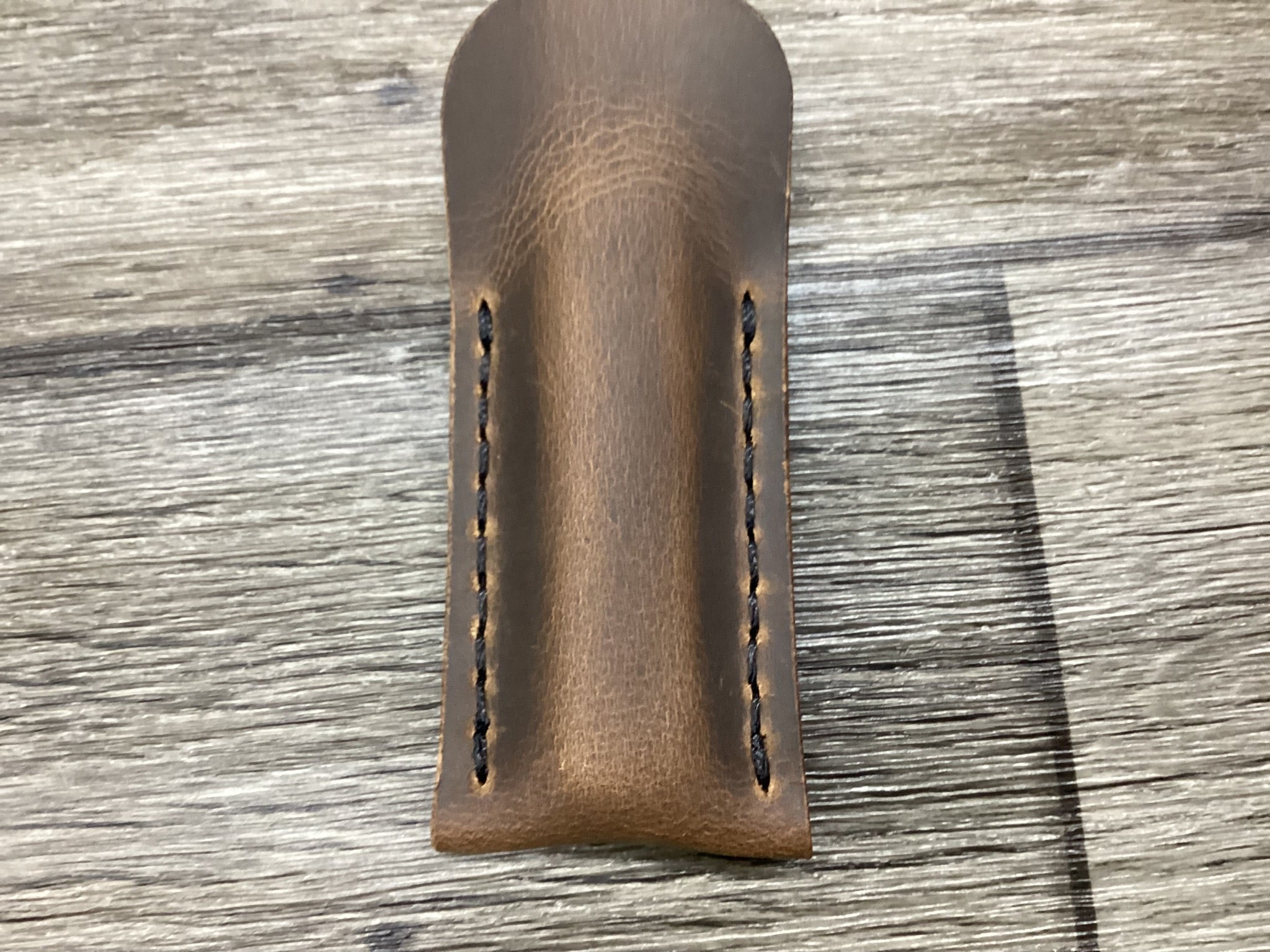 Buffalo Leather Pocket Knife Slip Sodbuster Jr. Size, (Sheath Only)