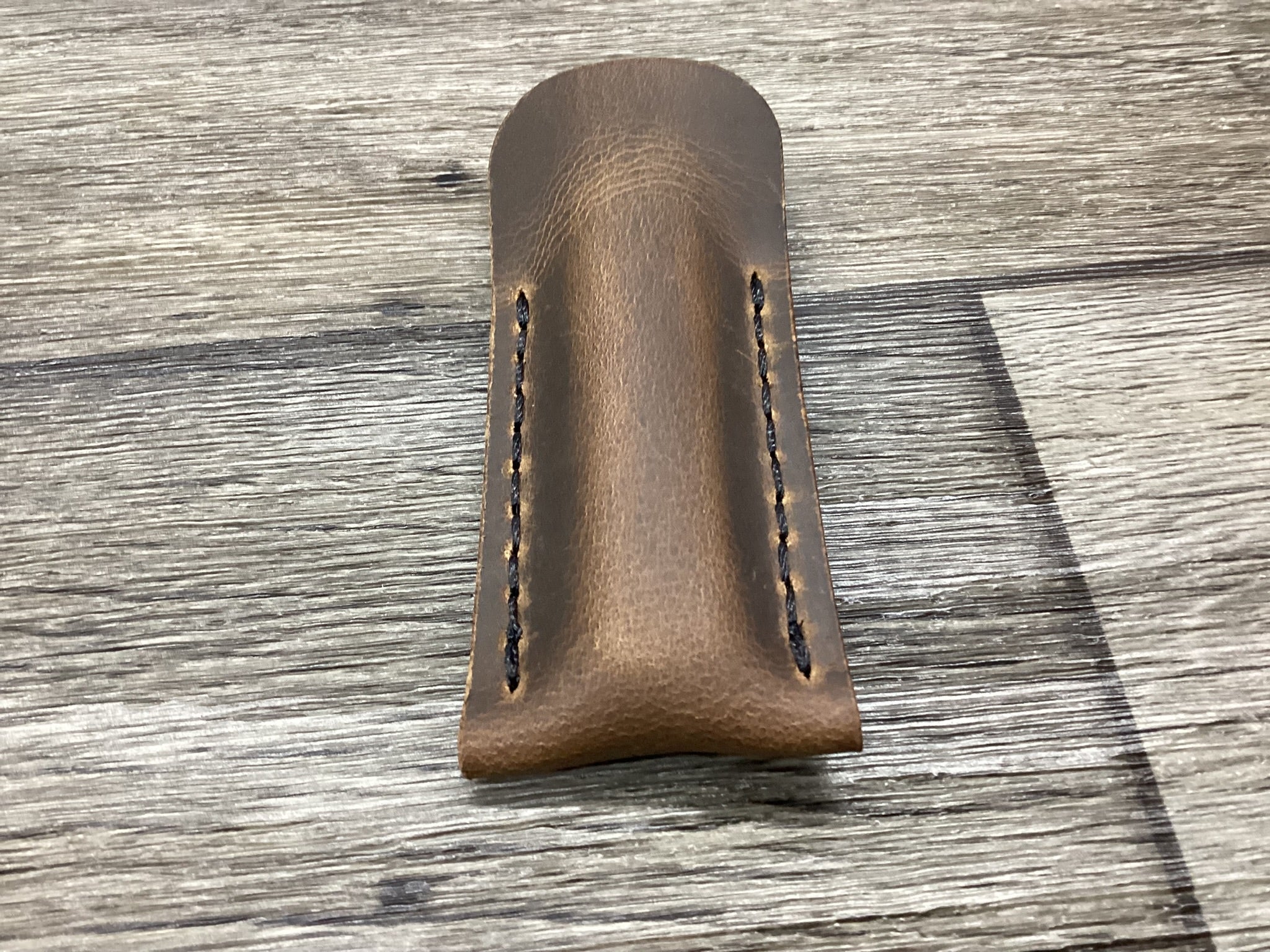 Buffalo Leather Pocket Knife Slip Sodbuster Jr. Size, (Sheath Only)