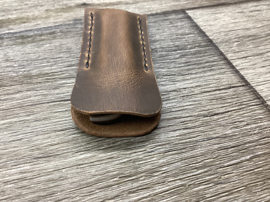 Buffalo Leather Pocket Knife Slip Sodbuster Jr. Size, (Sheath Only)
