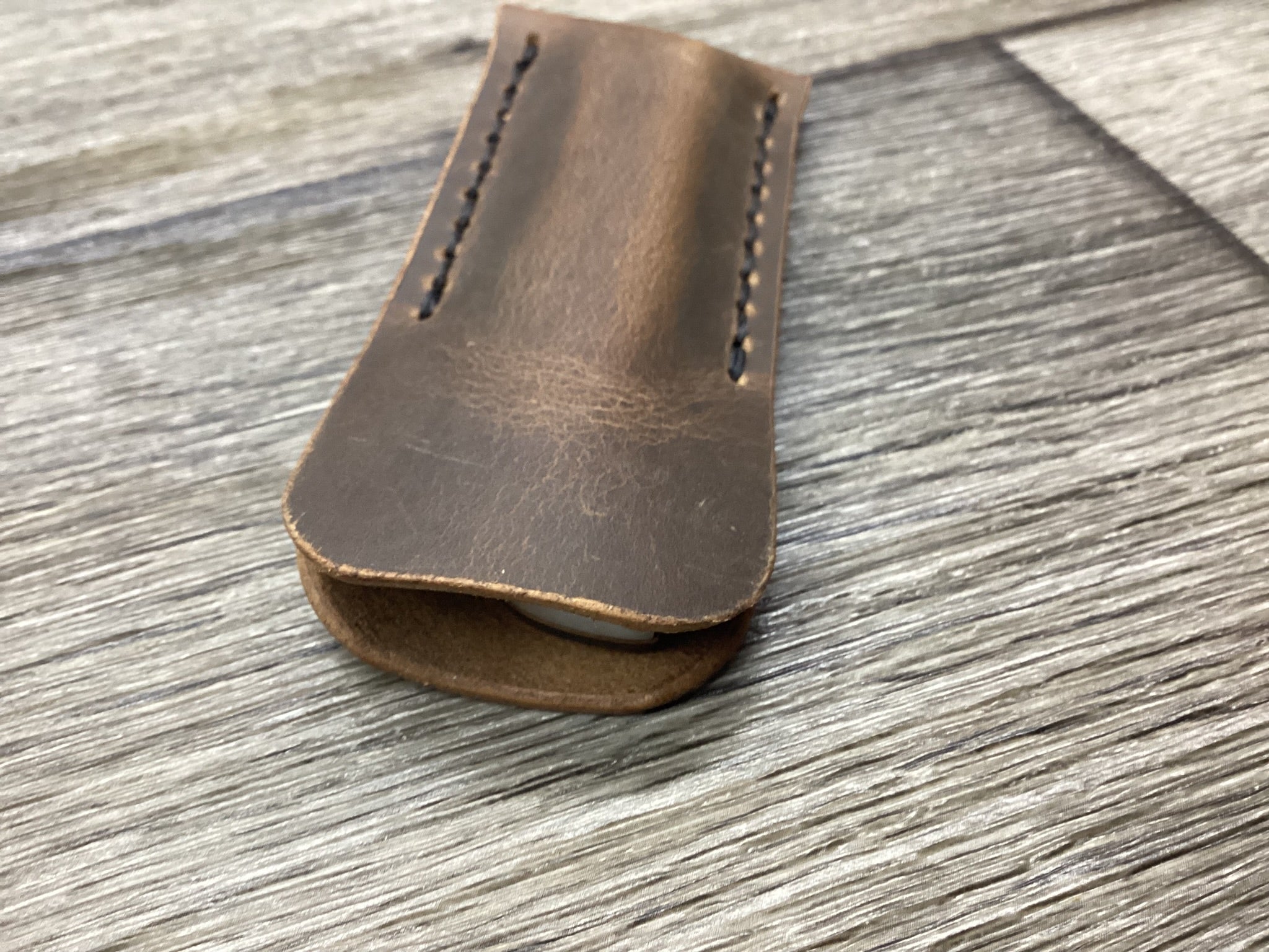 Buffalo Leather Pocket Knife Slip Sodbuster Jr. Size, (Sheath Only)
