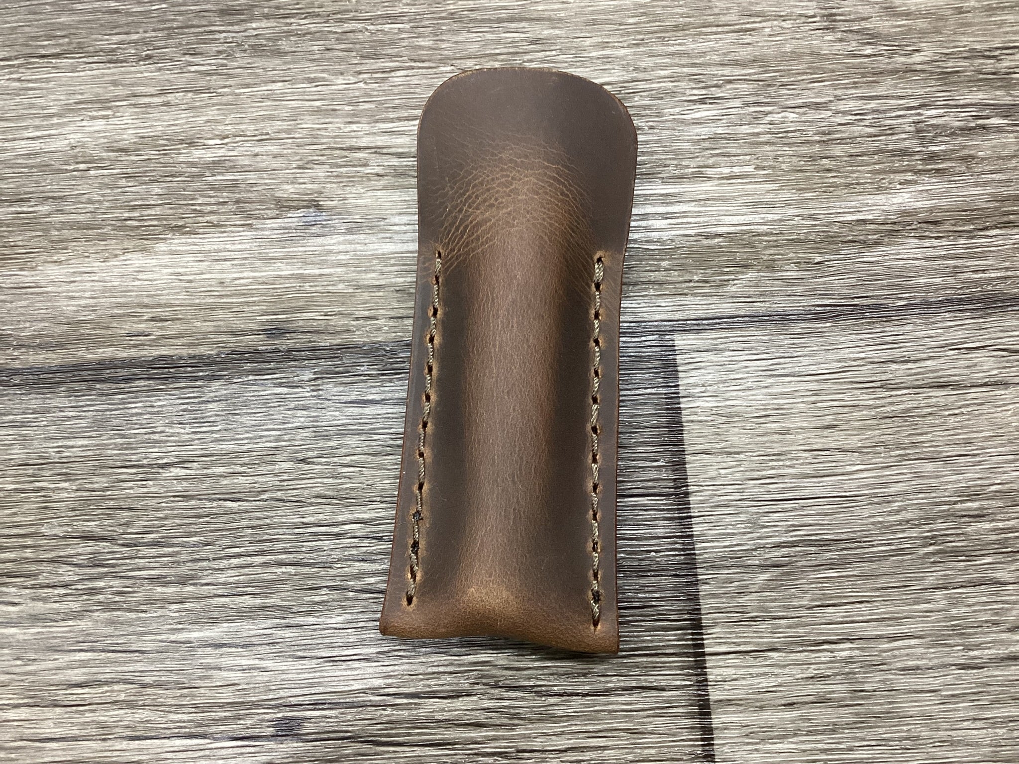 Buffalo Leather Pocket Knife Slip Trapper 4 1/8" Size (Sheath Only)