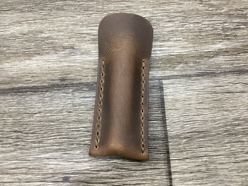 Buffalo Leather Pocket Knife Slip Trapper 4 1/8" Size (Sheath Only)