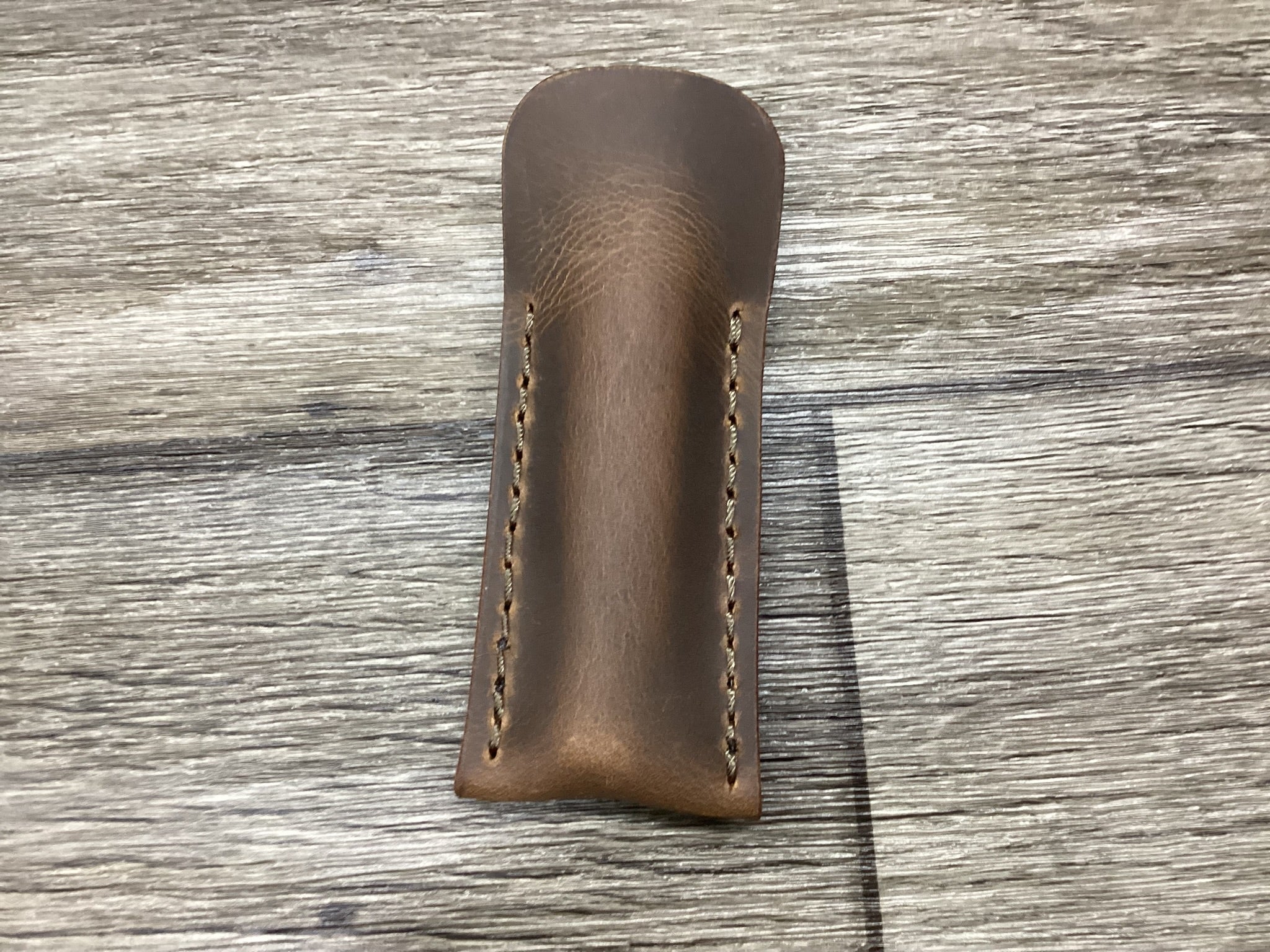 Buffalo Leather Pocket Knife Slip Trapper 4 1/8" Size (Sheath Only)
