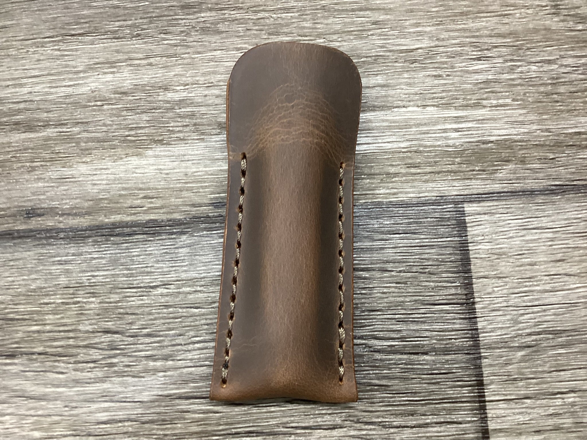 Buffalo Leather Pocket Knife Slip Trapper 4 1/8" Size (Sheath Only)