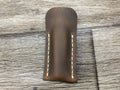 Buffalo Leather Pocket Knife Slip  Mini Trapper 3.5" Size, (Sheath Only)