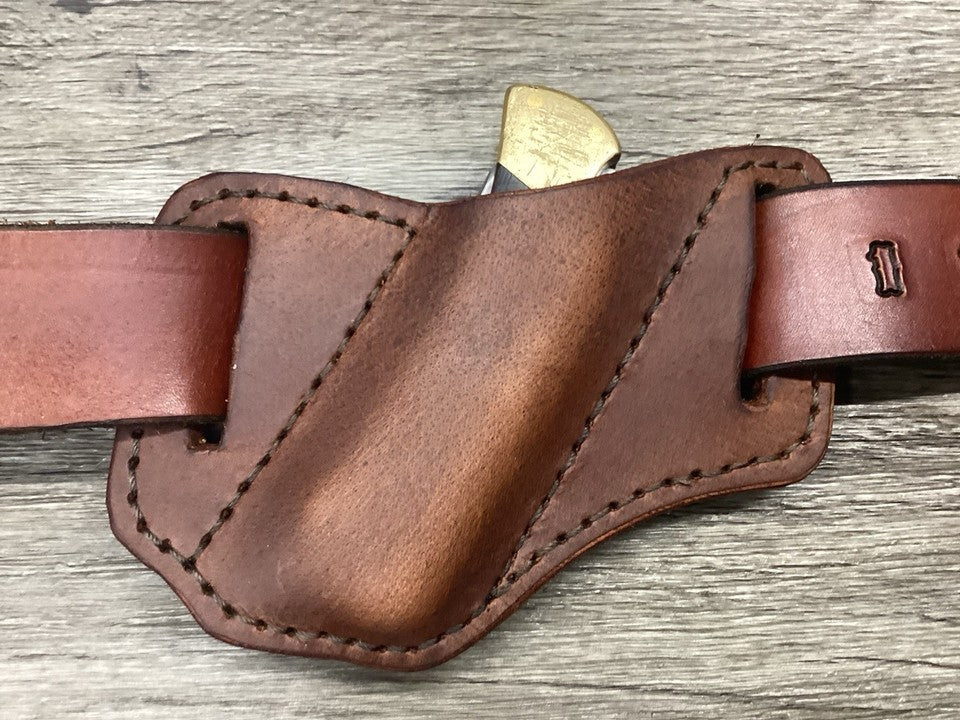 Buffalo Leather Folding Knife Sheath Buck 112 Size(Sheath Only) (Copy)